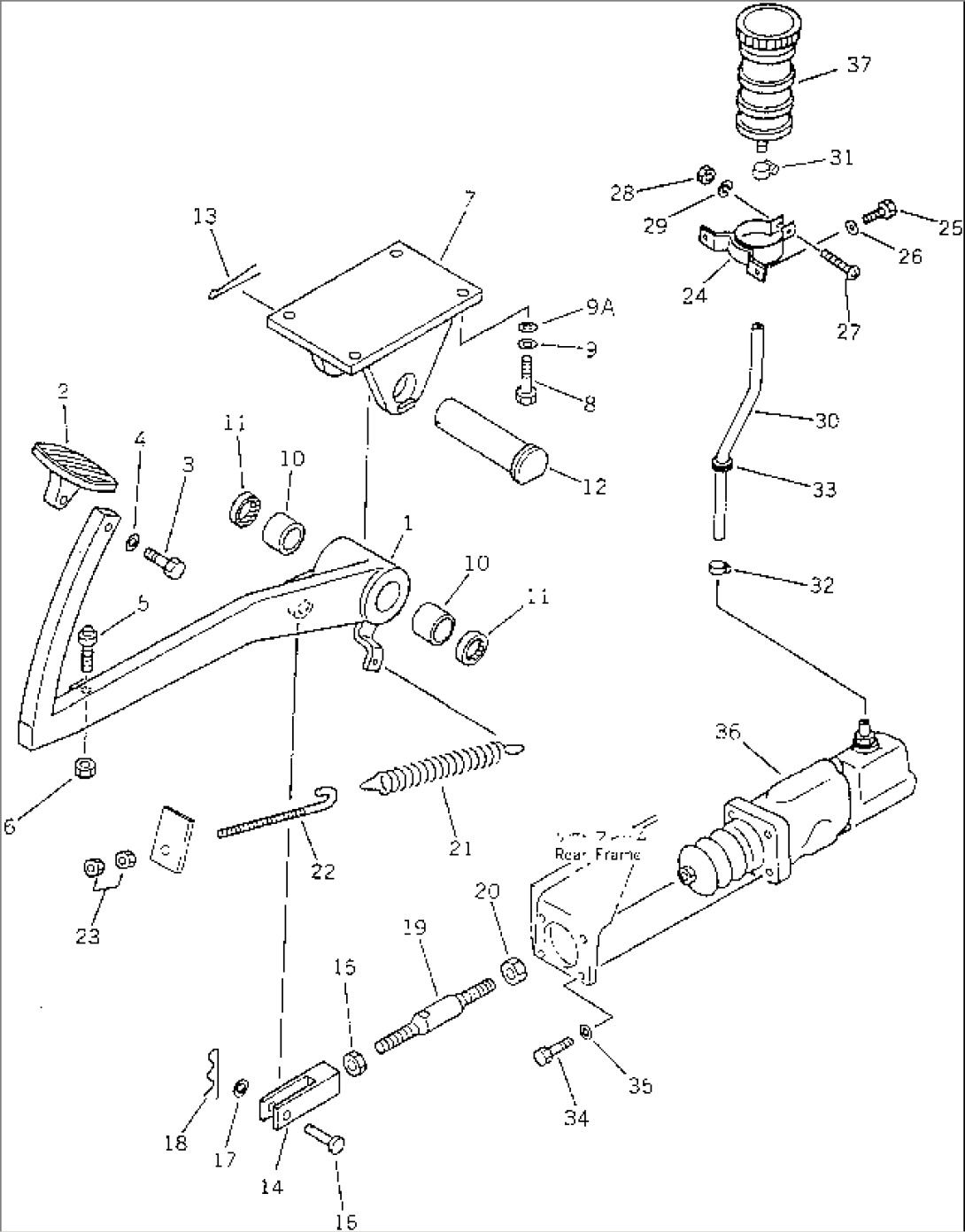 BRAKE PEDAL(#30219-)