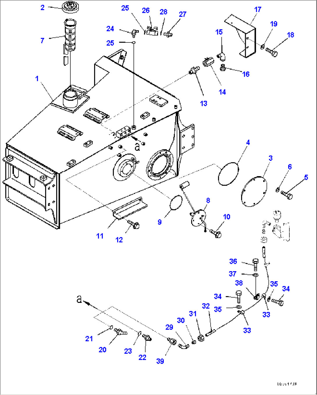 Air Cleaner and Fuel Tank Group, Fuel Tank (#7079-)