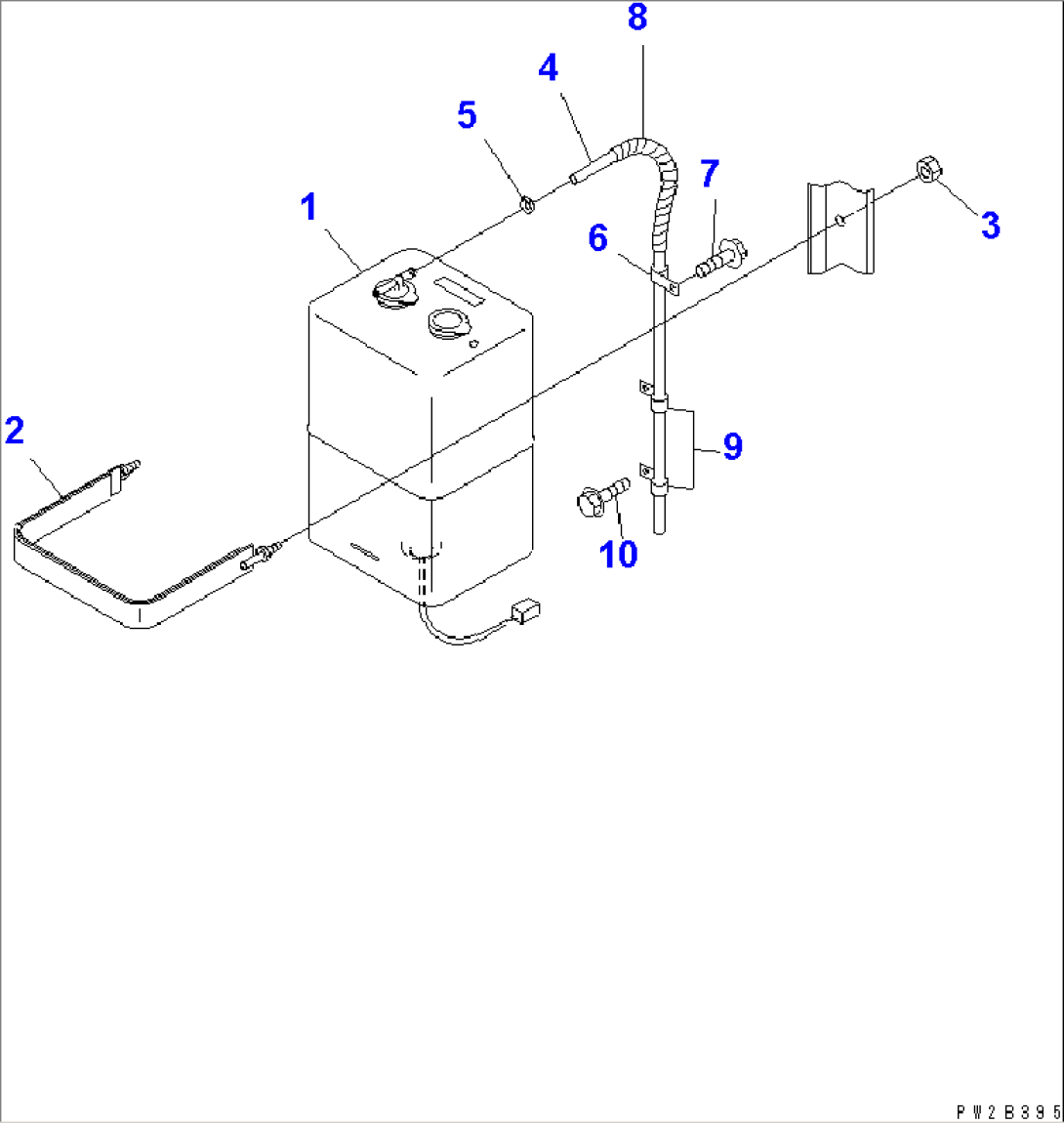 RADIATOR (RESERVE TANK AND PIPING)