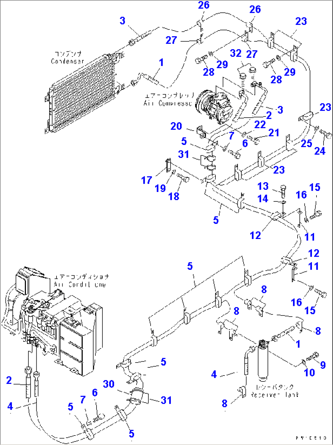 AIR CONDITIONER (HOSE JOINT)(#31001-)