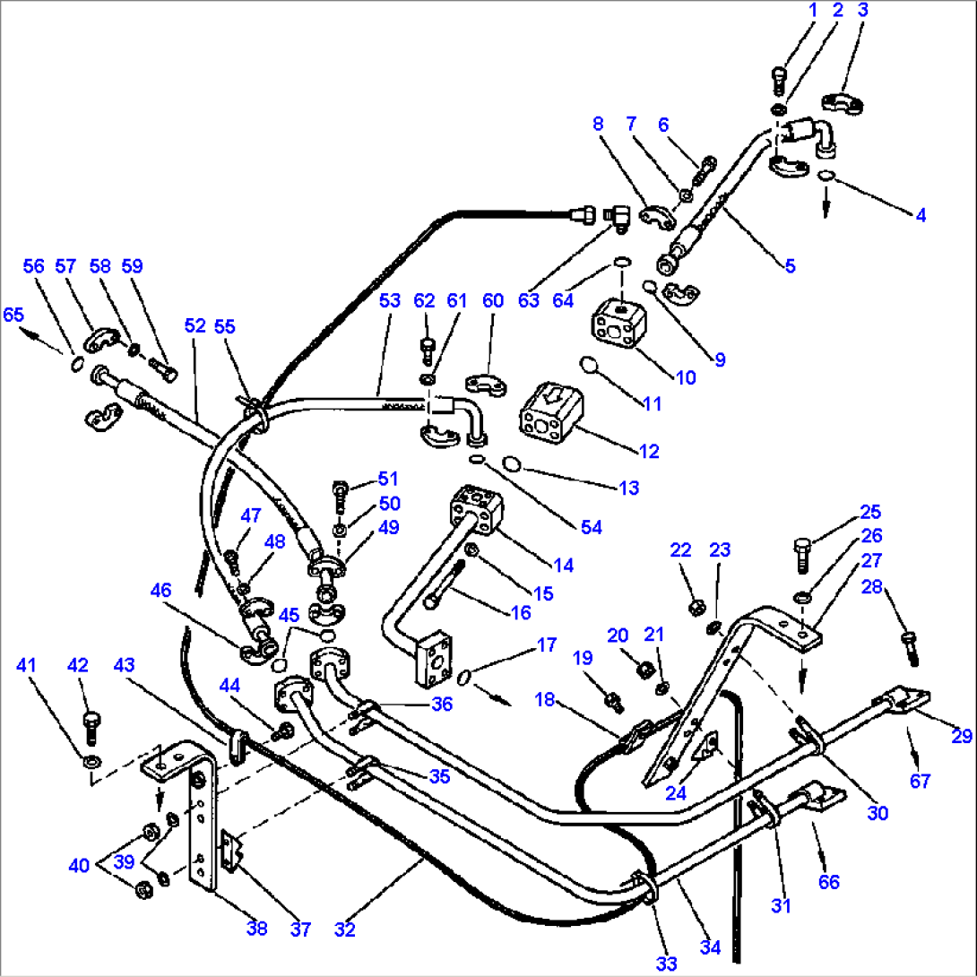GROUND DRIVEN STEERING PIPING (3/3)