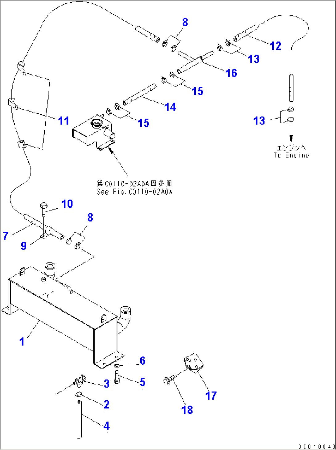BRAKE OIL COOLER(#1601-)