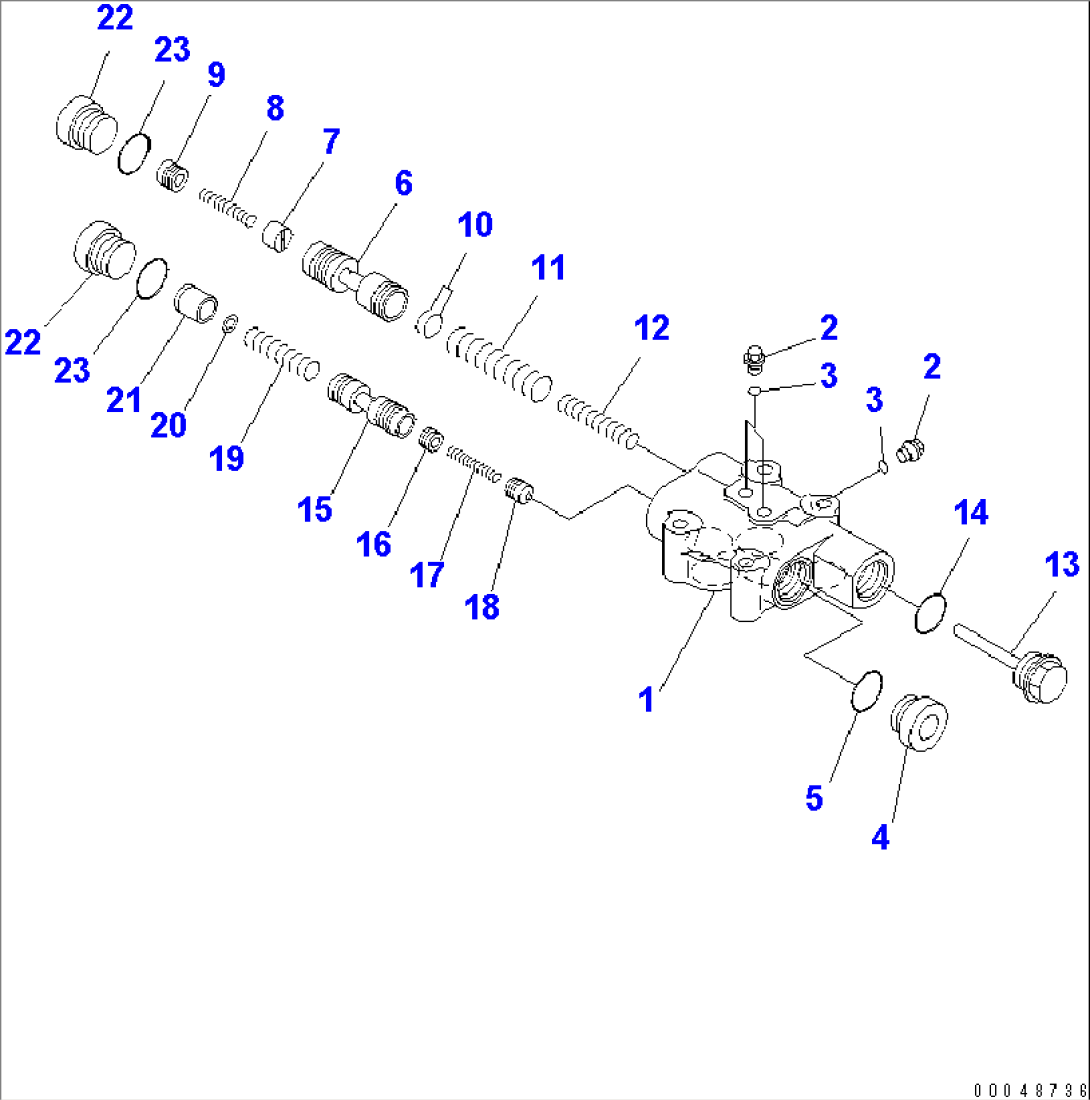 CONTROL VALVE (MAIN RELIEF VALVE)(#2001-)