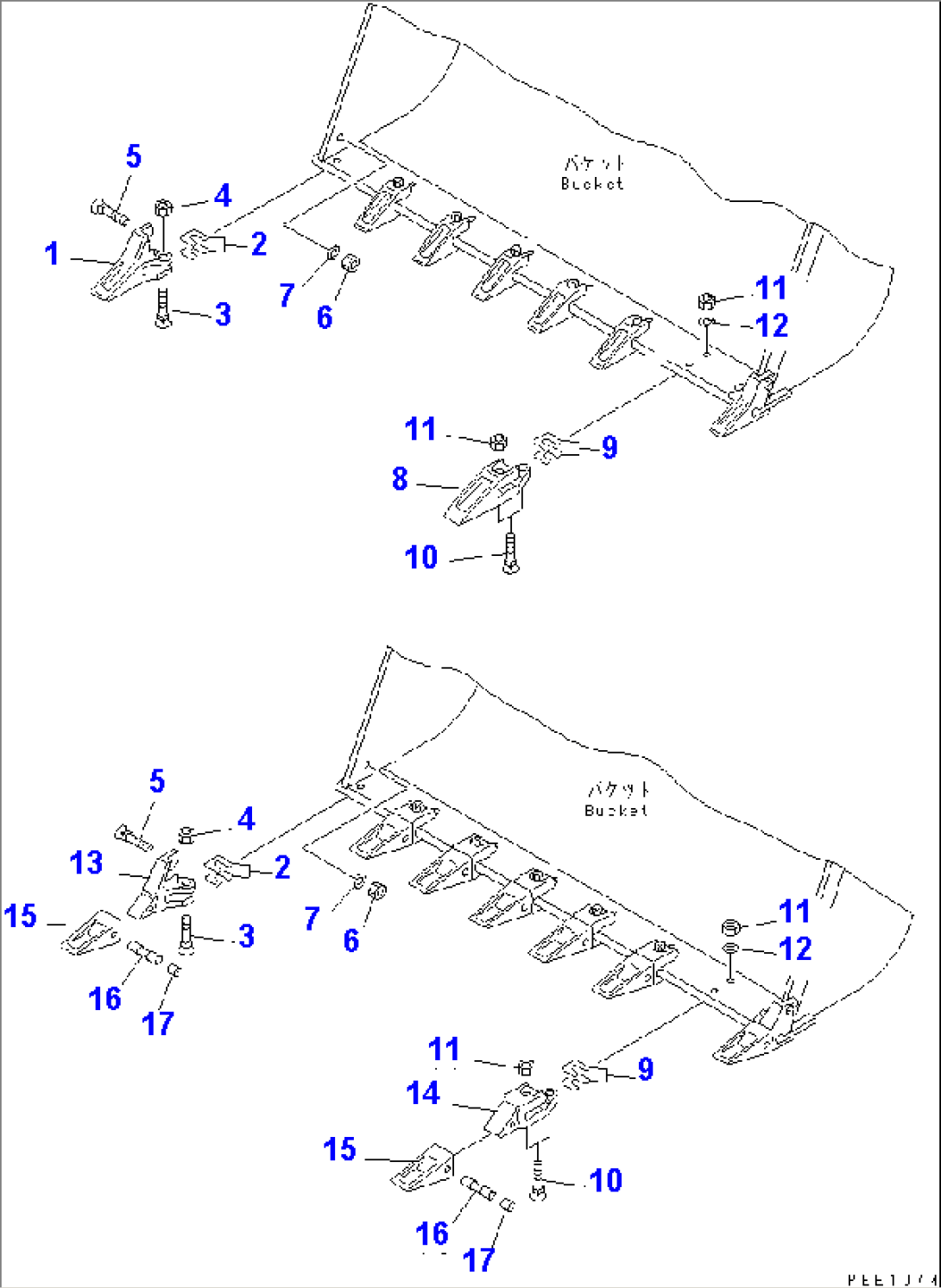 TOOTH AND TIP TOOTH(#60001-)