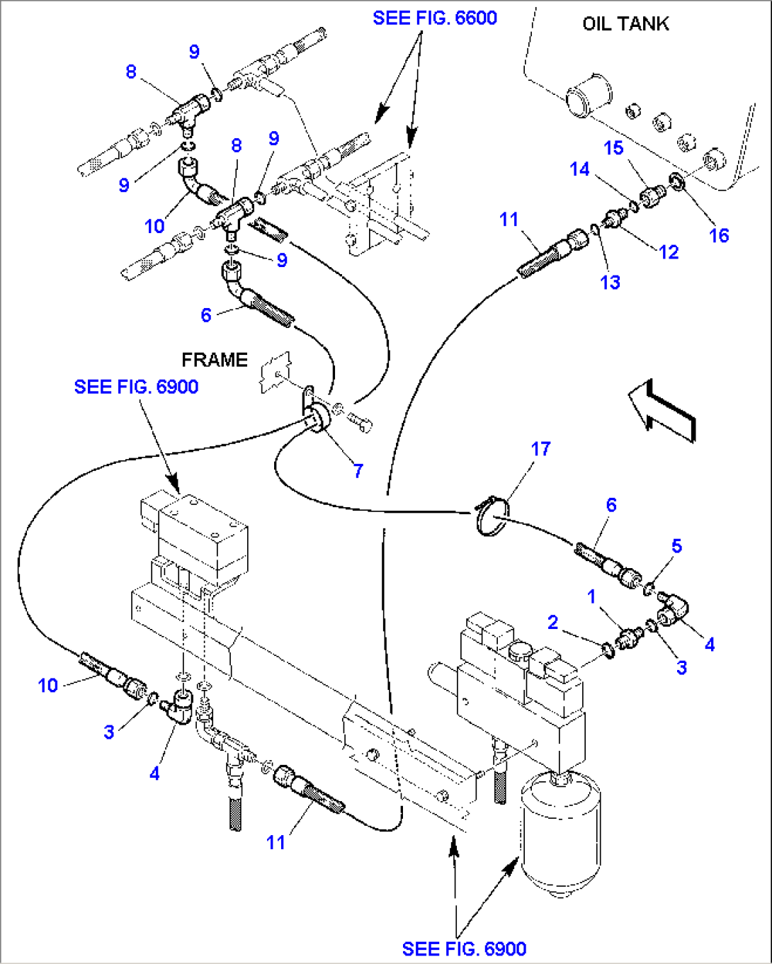 HYDRAULIC PIPING (RIDE CONTROL) (2/2) (OPTIONAL)
