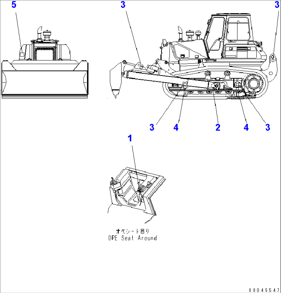 GRAVITY MARKS (FOR TRIMMING DOZER)