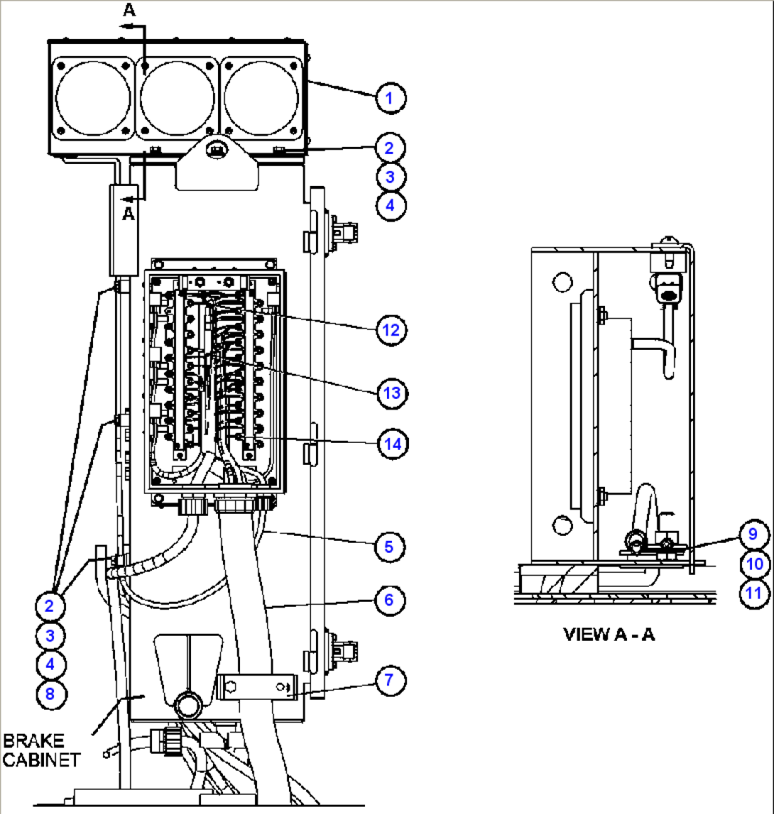 PAYLOAD METER III - INDICATOR LIGHTS - LEFT DECK