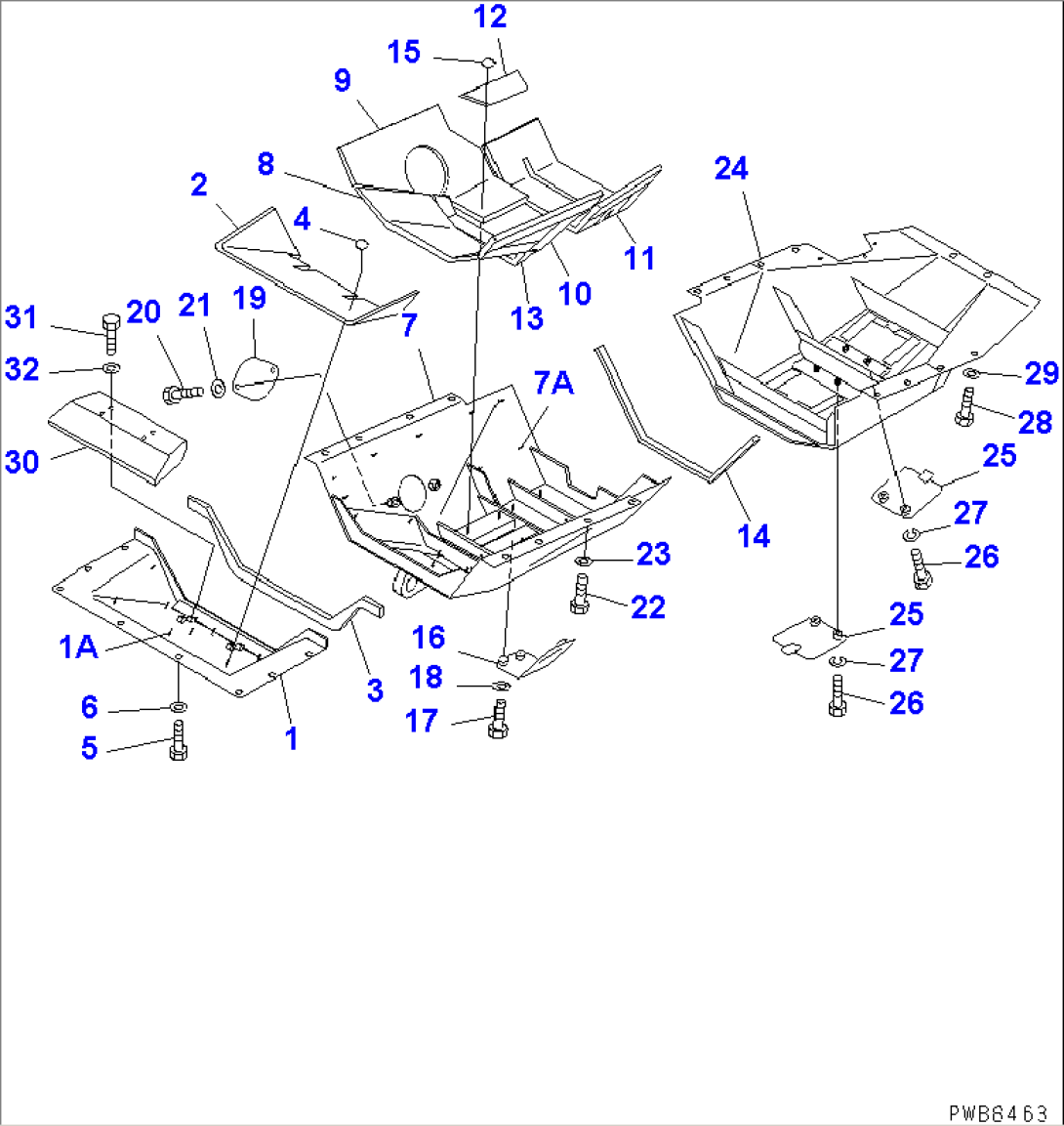 BOTTOM GUARD (DYNAMIC NOISE SUPPRESSION SPEC. FOR EC)(#37143-)