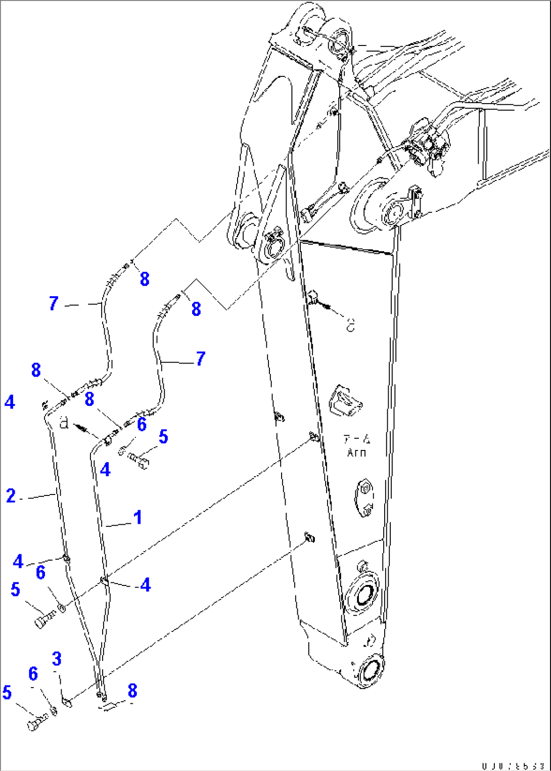 QUICK COUPLER LINE (FOR 2.9M ARM)