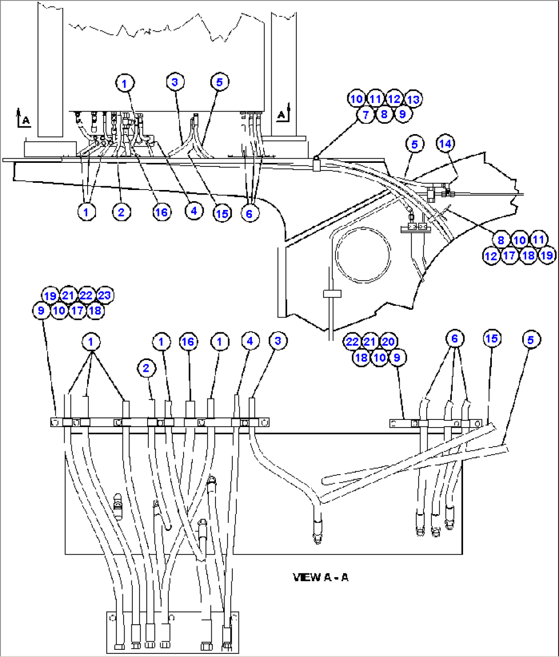 HYDRAULIC BRAKE CABINET PIPING