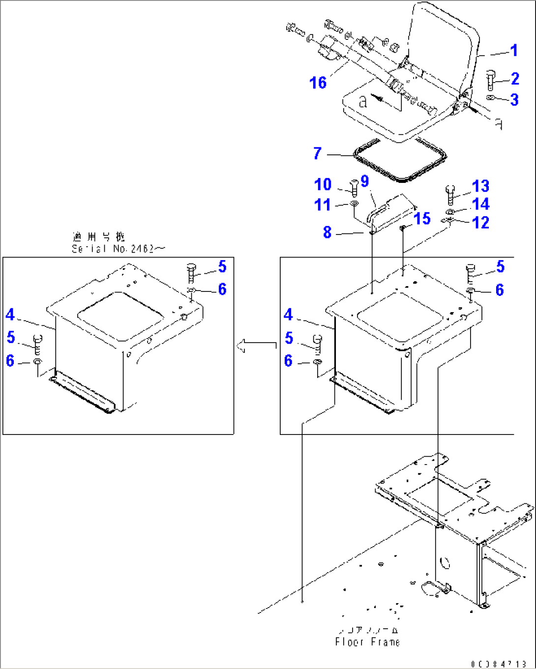 FLOOR (AUXILIARY SEAT) (FOR JAPAN)(#2001-)