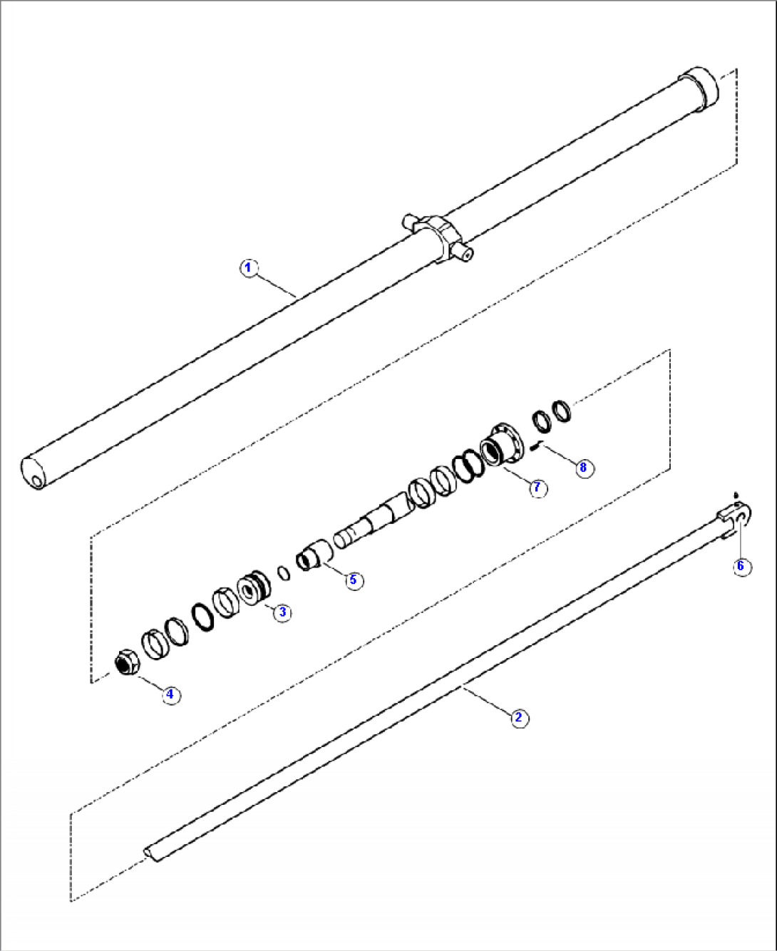 T0170-01A0 TELESCOPIC ARM CYLINDER