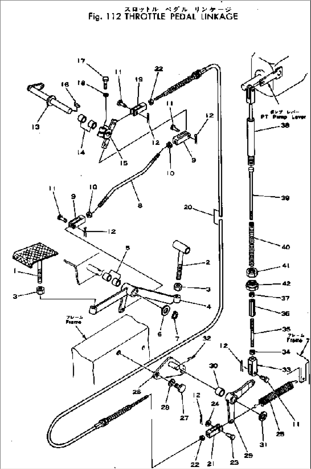 THROTTLE PEDAL LINKAGE