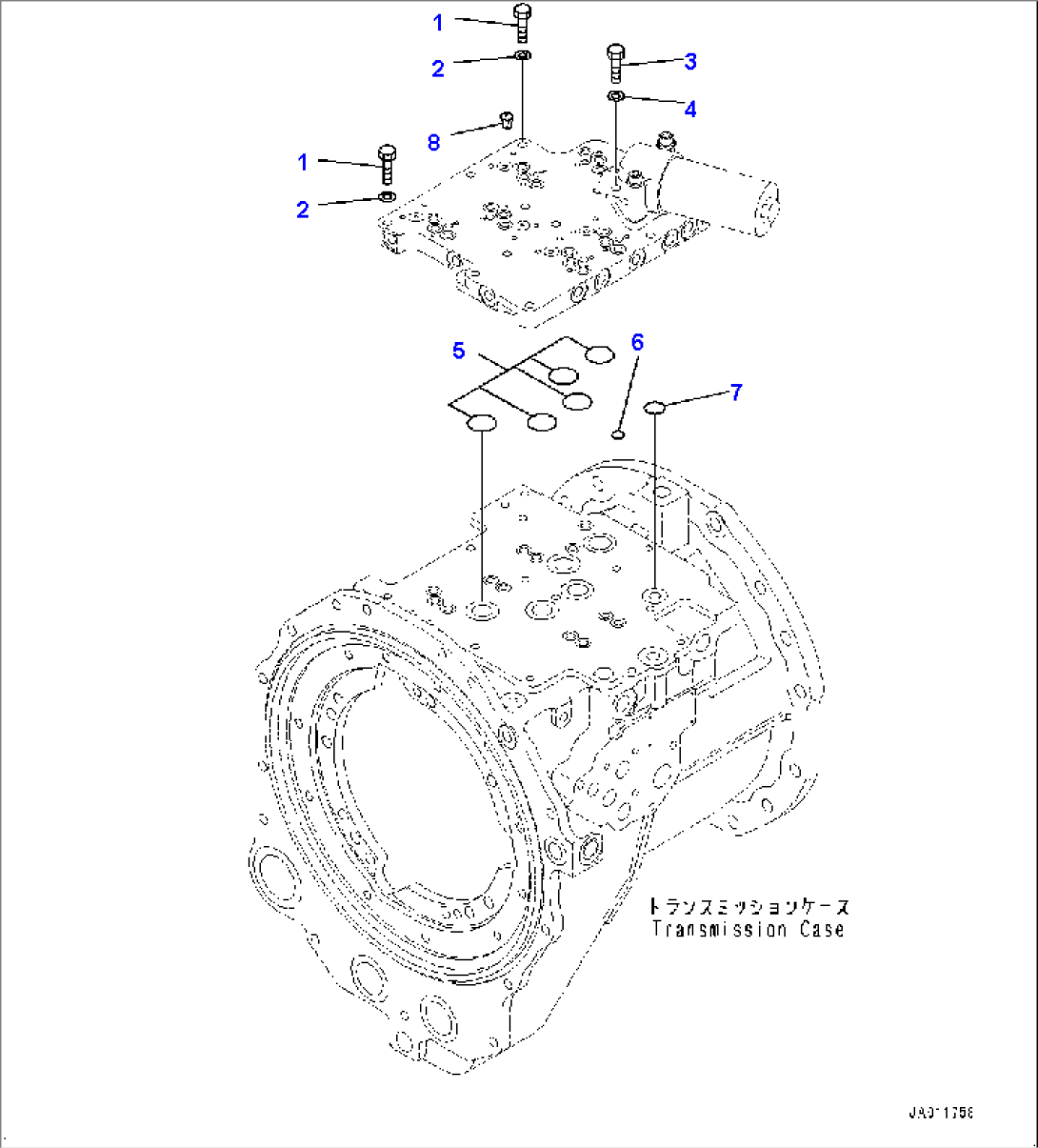 Power Train, Transmission E.C.M.V. Valve Mounting (#1001-)
