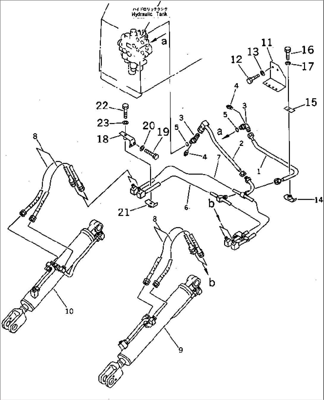 HYDRAULIC PIPING (LIFT CYLINDER LINE)