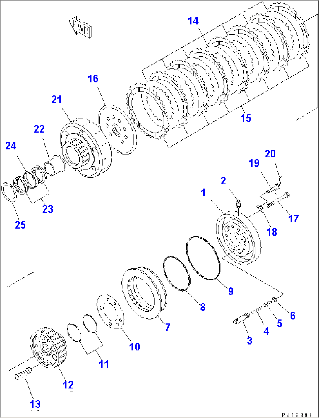 CLUTCH DRUM (FOR TOWING WINCH)