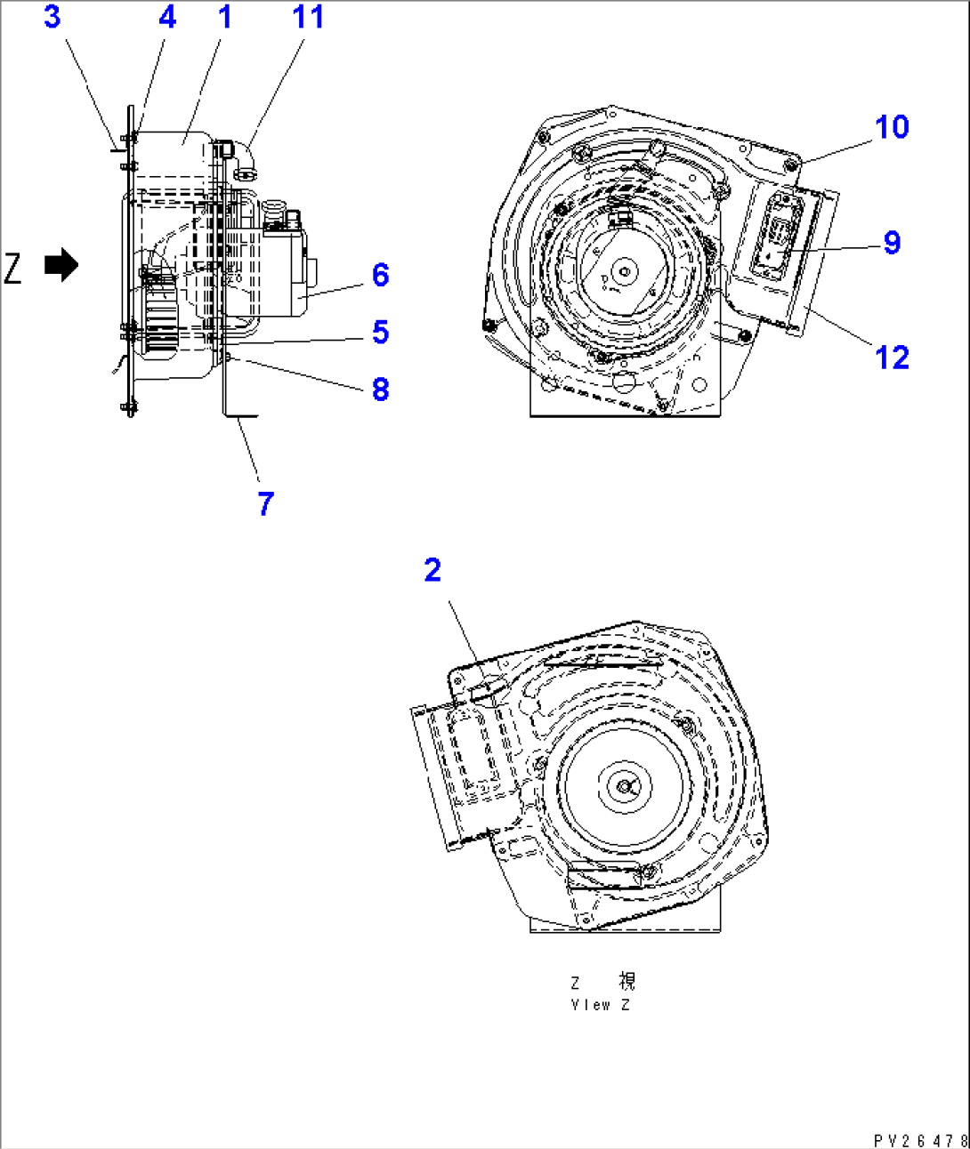 AIR CONDITIONER (BLOWER) (INNER PARTS)
