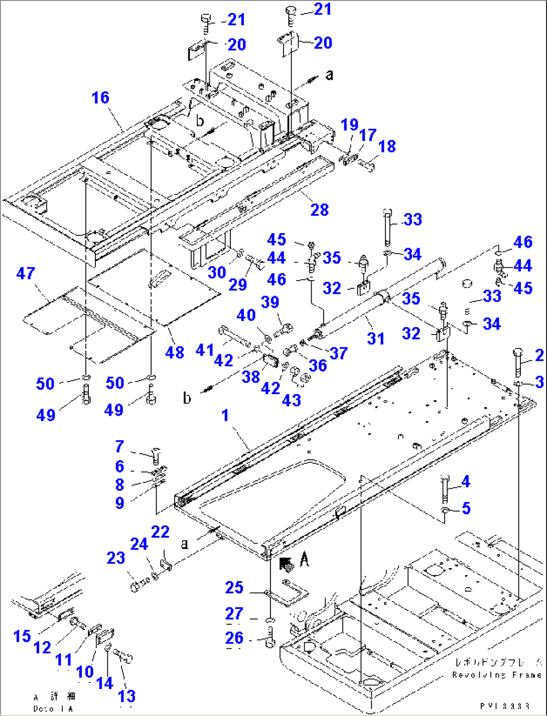 REVOLVING FRAME (SLIDE FRAME) (PC300SC)(#12001-)