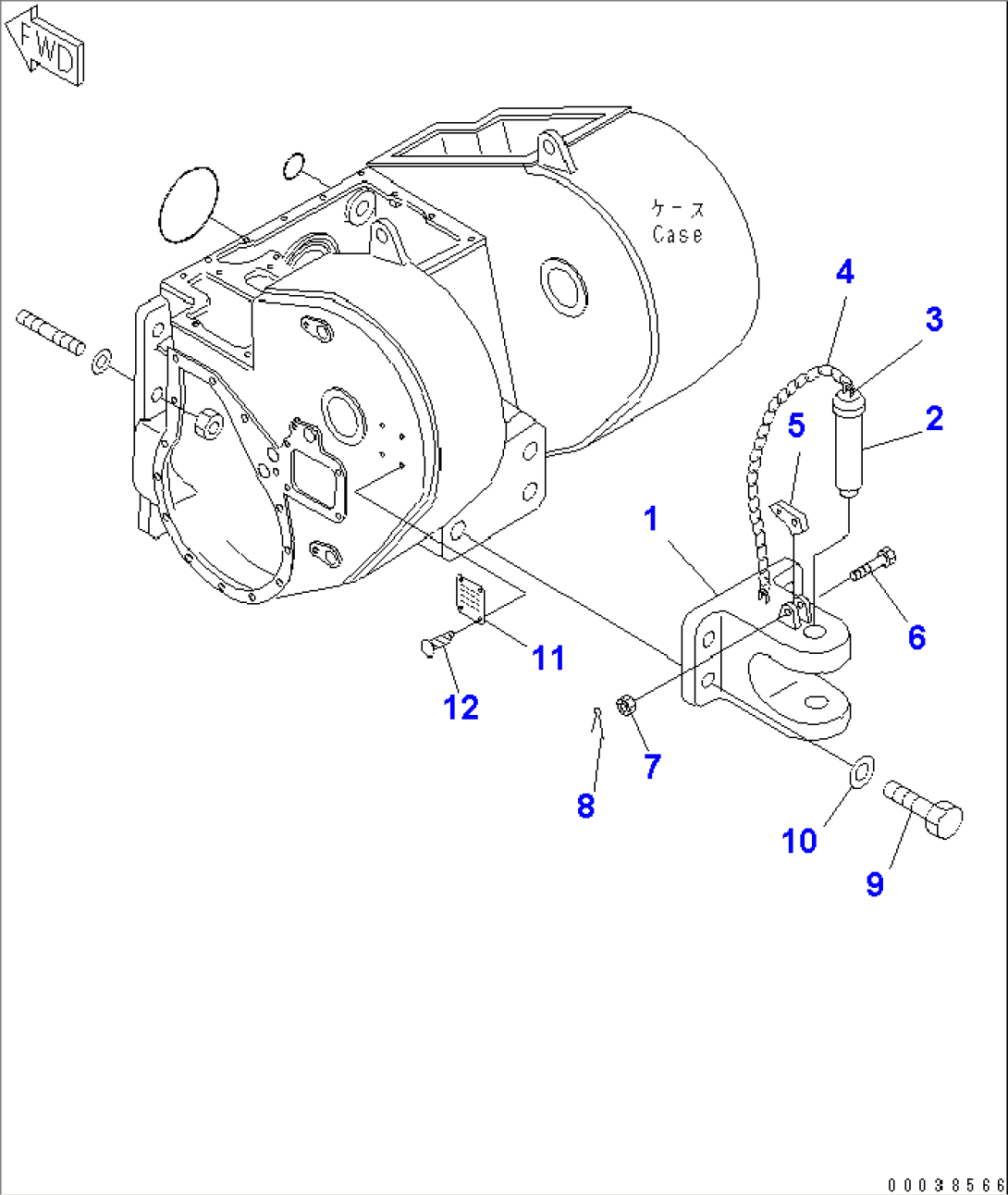 DRAWBAR (FOR TOWING WINCH)