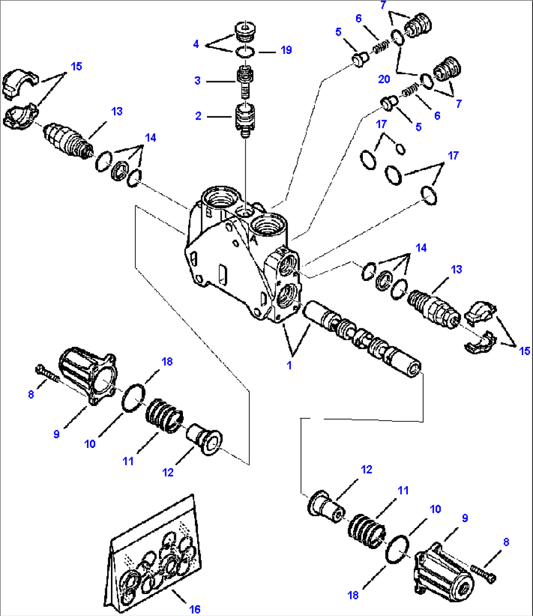 FIG. H6304-P2A5 PPC SYSTEM - BACKHOE BOOM SECTION