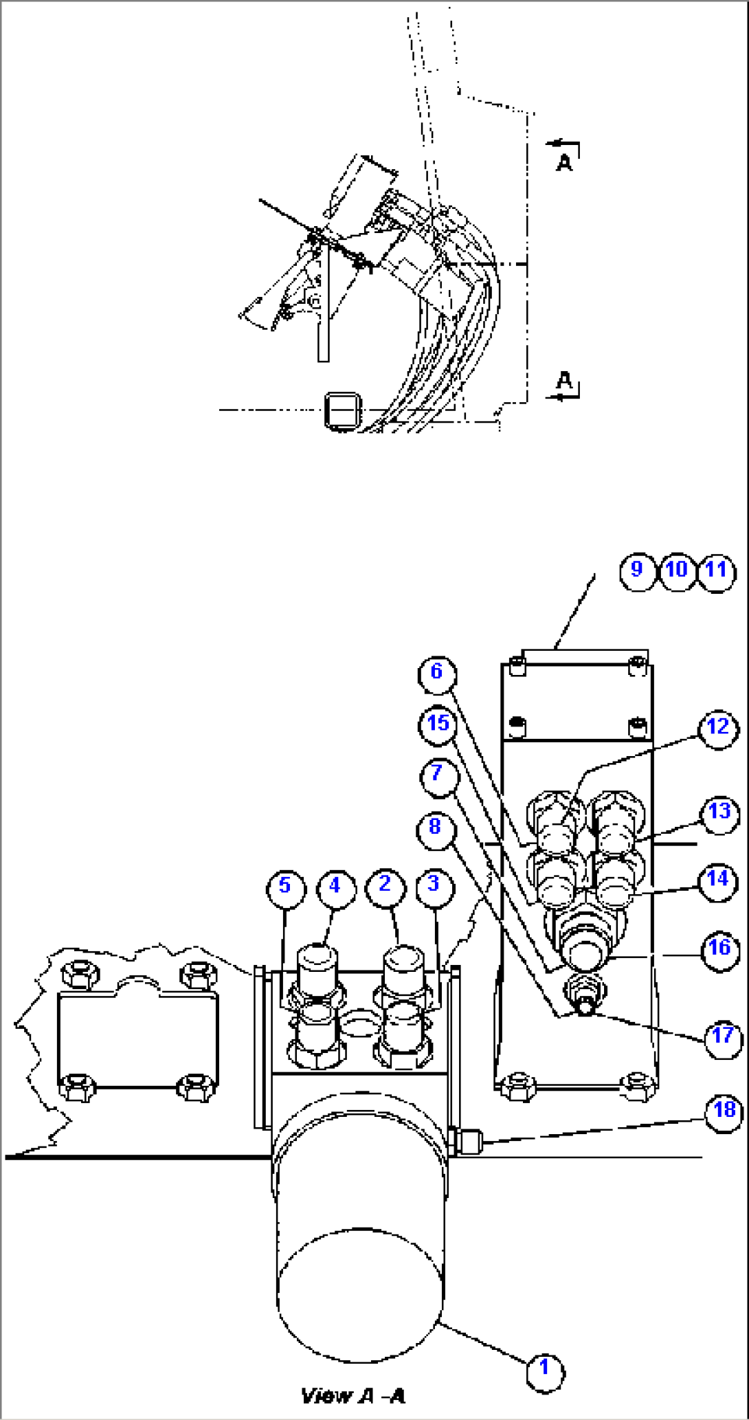 BRAKE/STEERING VALVE PIPING