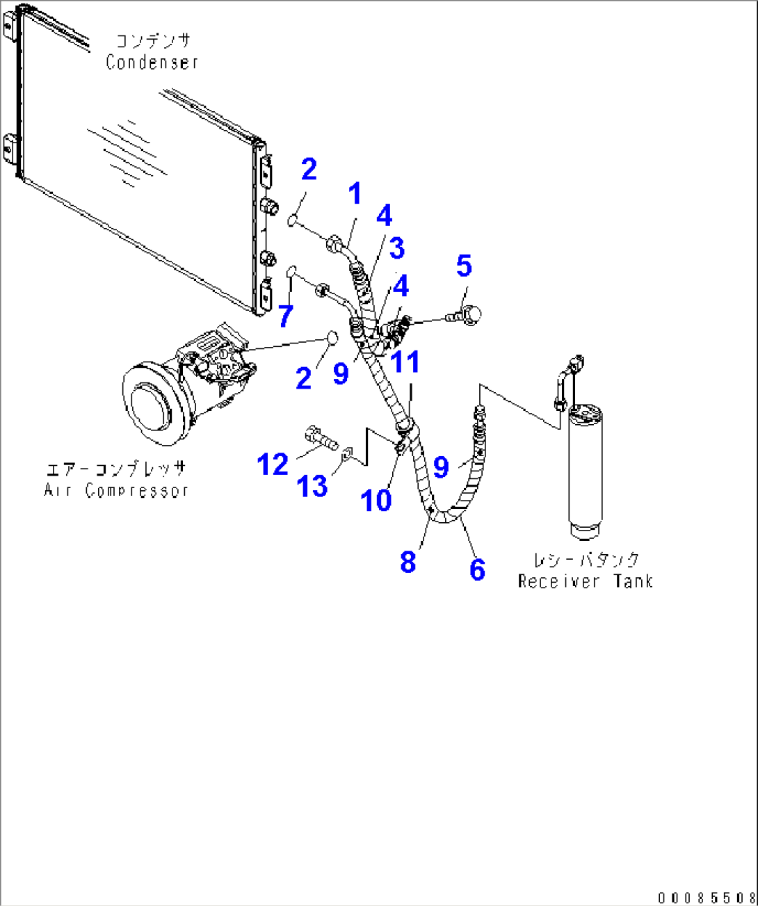 AIR COMPRESSOR PIPING (1/3)(#11001-)