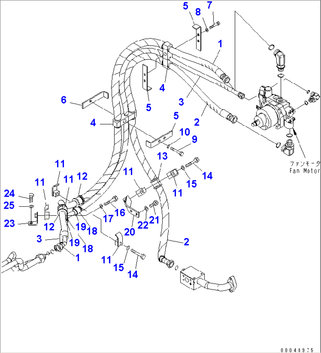 FAN DRIVE PIPING(#55001-)