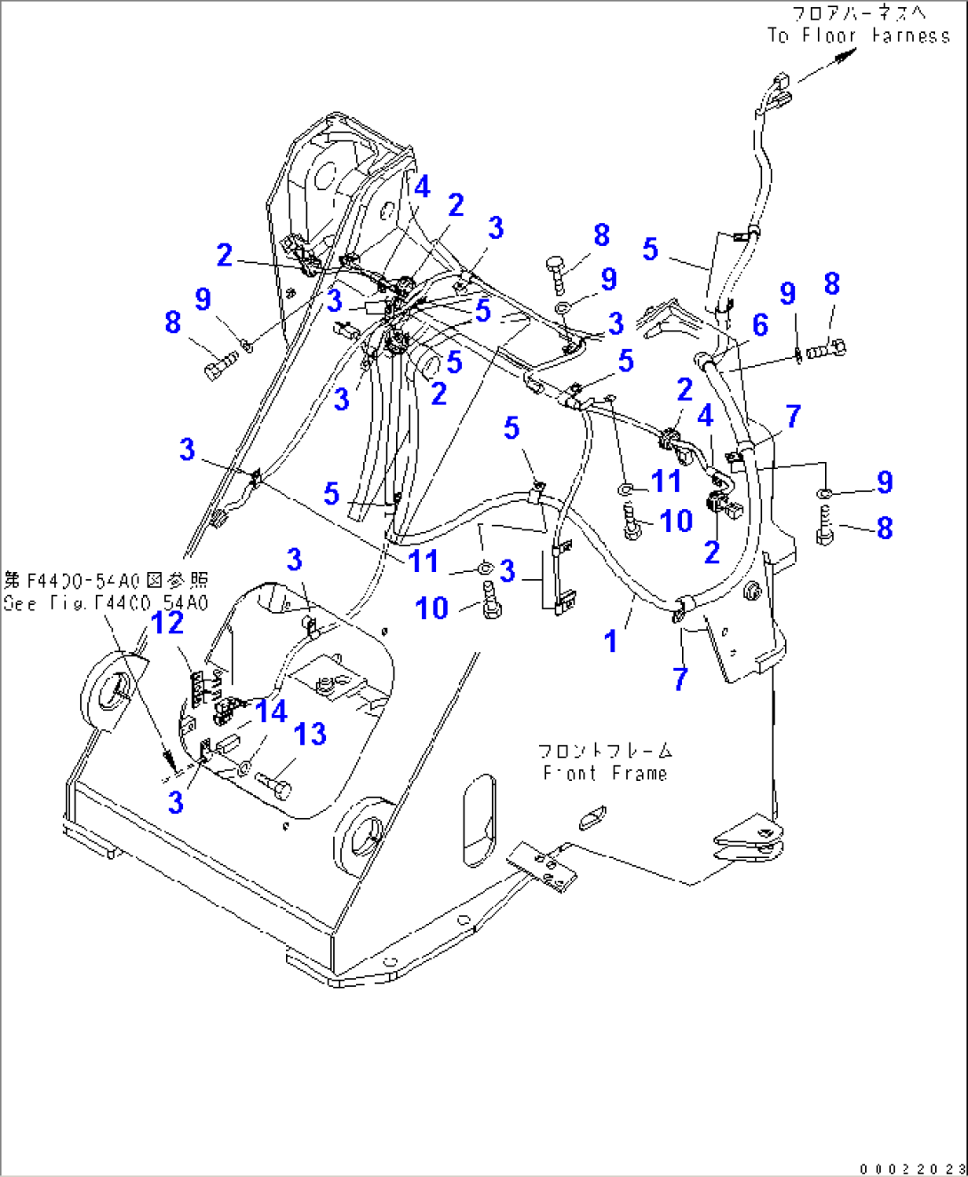 FRONT HARNESS (FOR 3-SPOOL VALVE)