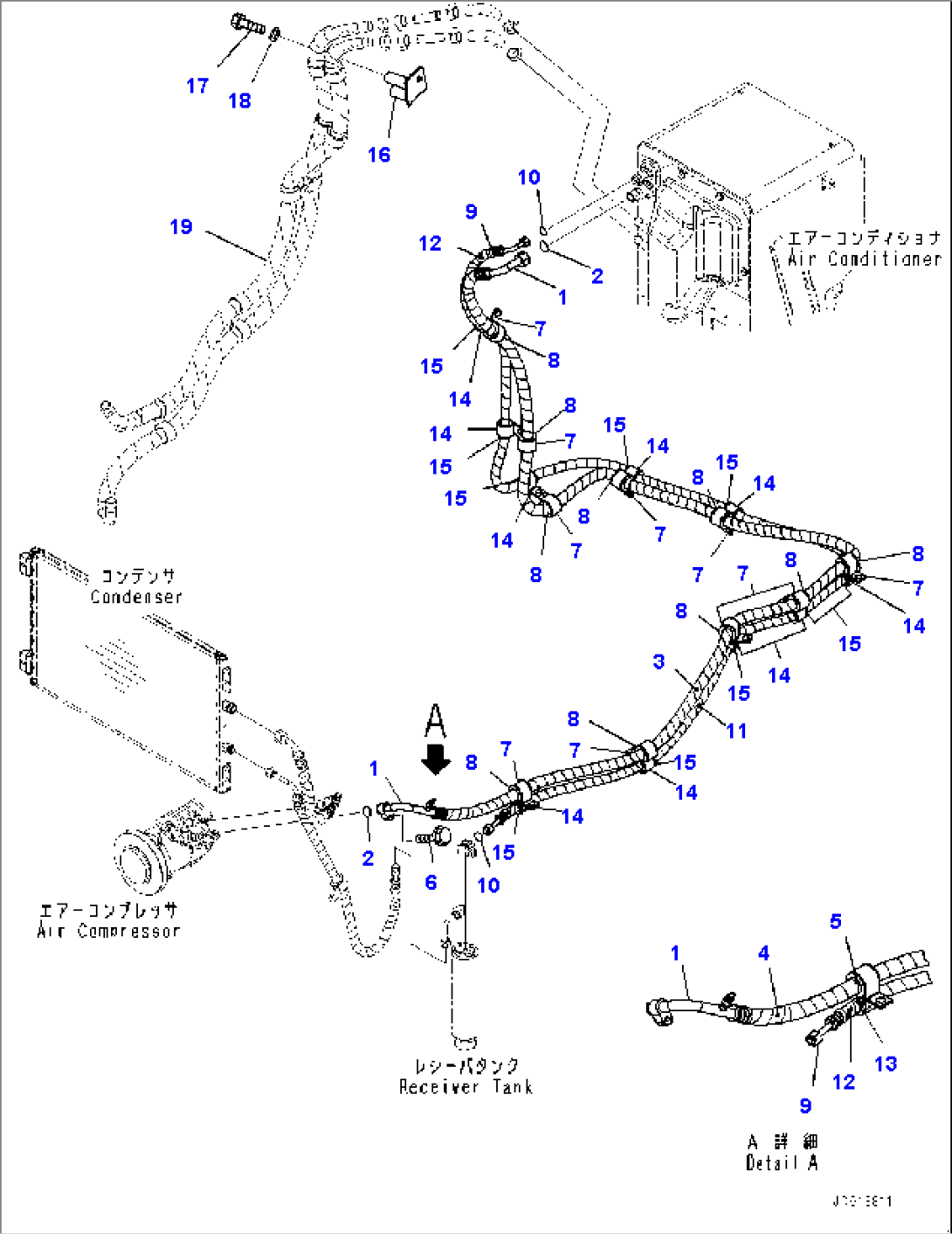 Air Conditioner Compressor, Piping (2/3) (#20011-)