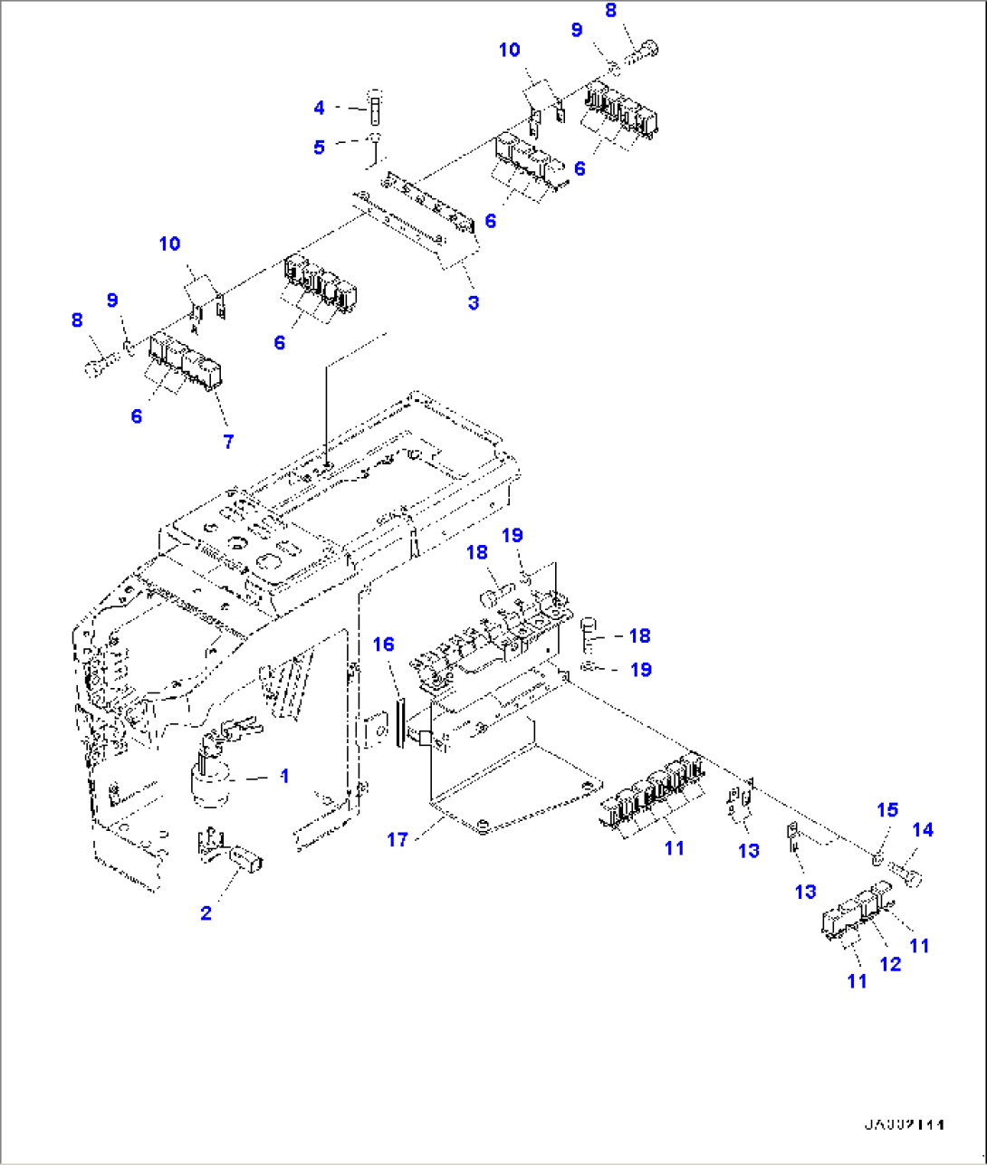 Loader Control Unit, Starting Switch and Relay
