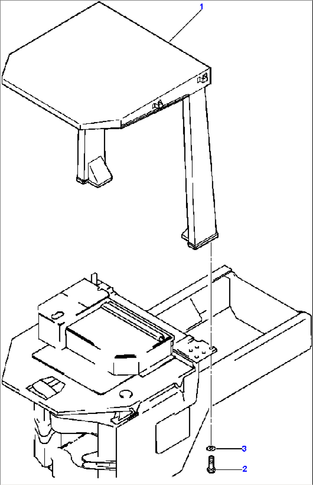 ROPS CANOPY AND MOUNTING