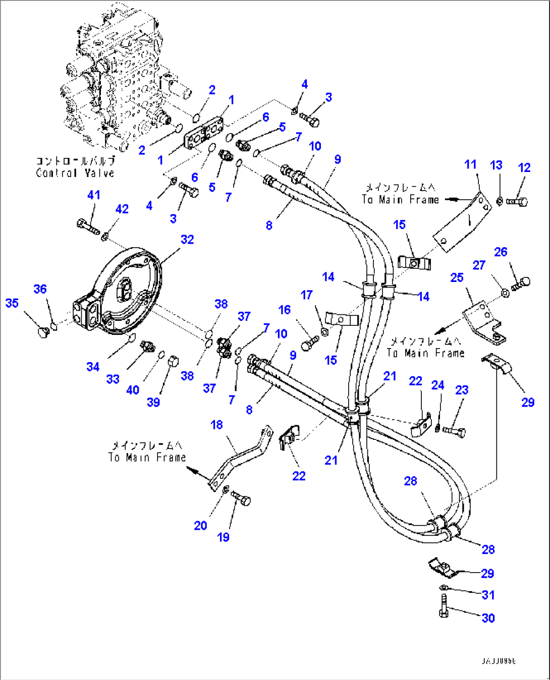 Dozer Blade Tilt Piping, (#20003-20113)