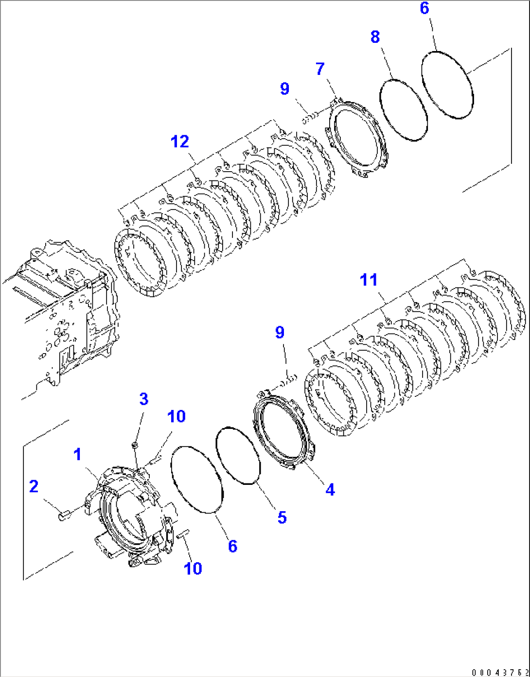 TRANSMISSION (REVERSE AND FORWARD HOUSING)(#55001-)