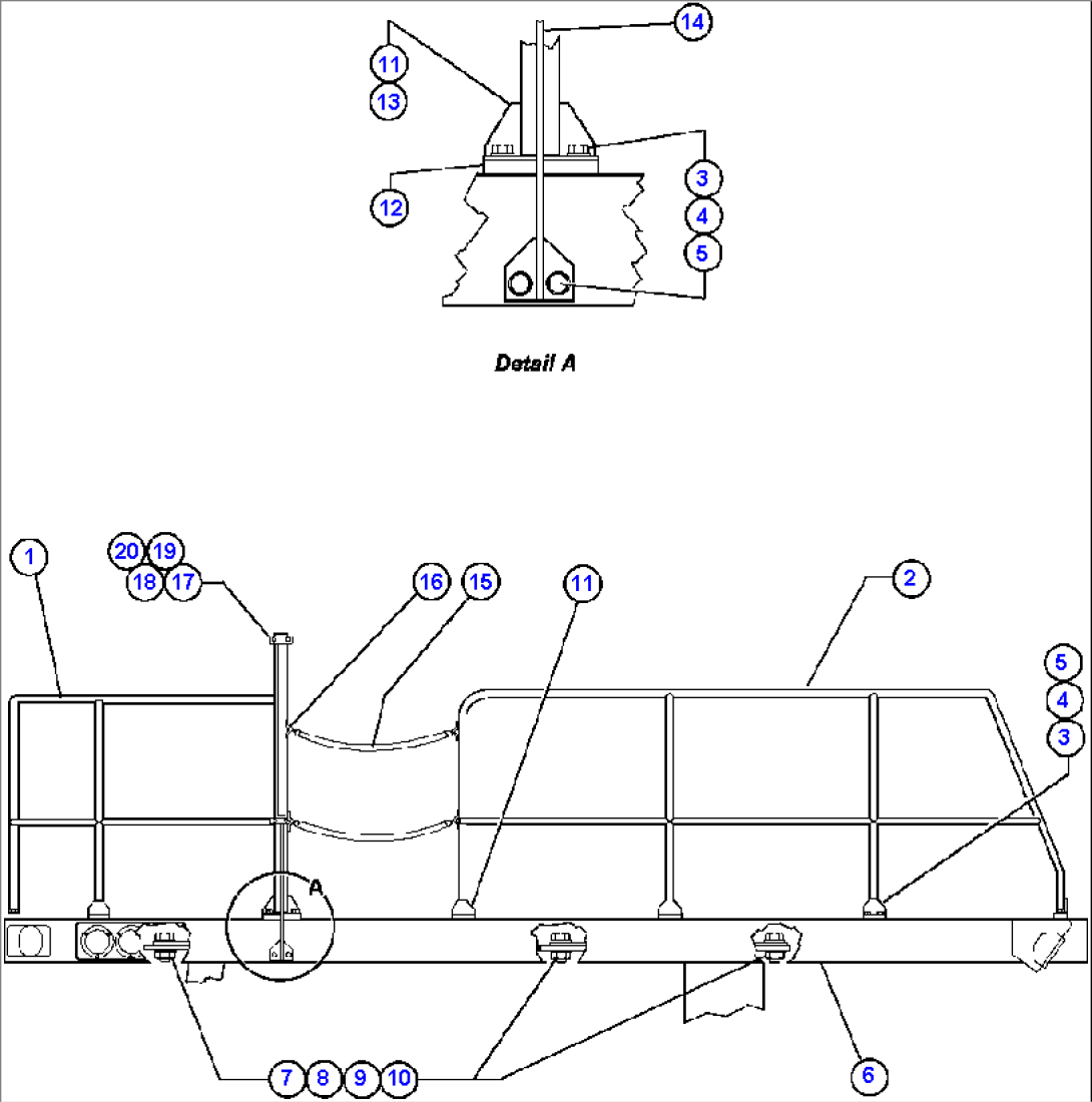 LEFT DECK & HANDRAIL
