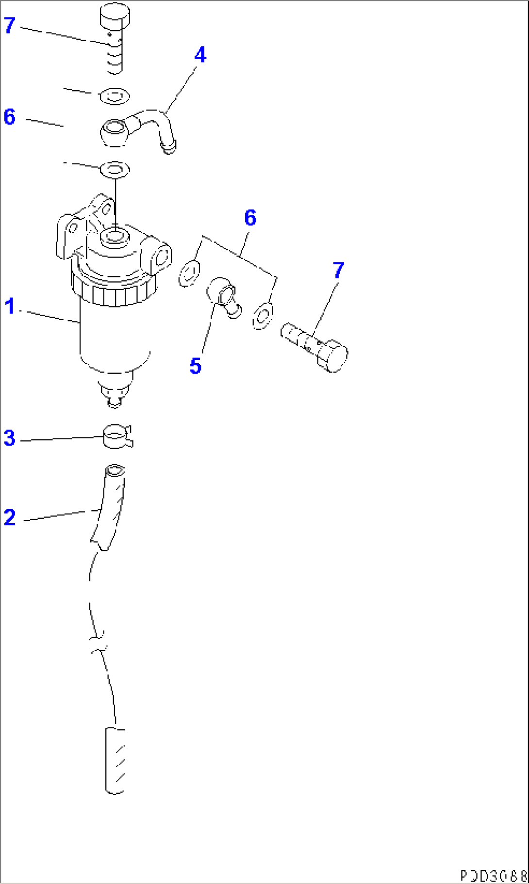WATER SEPARATOR (FORWARDED INDIVIDUALLY PARTS)