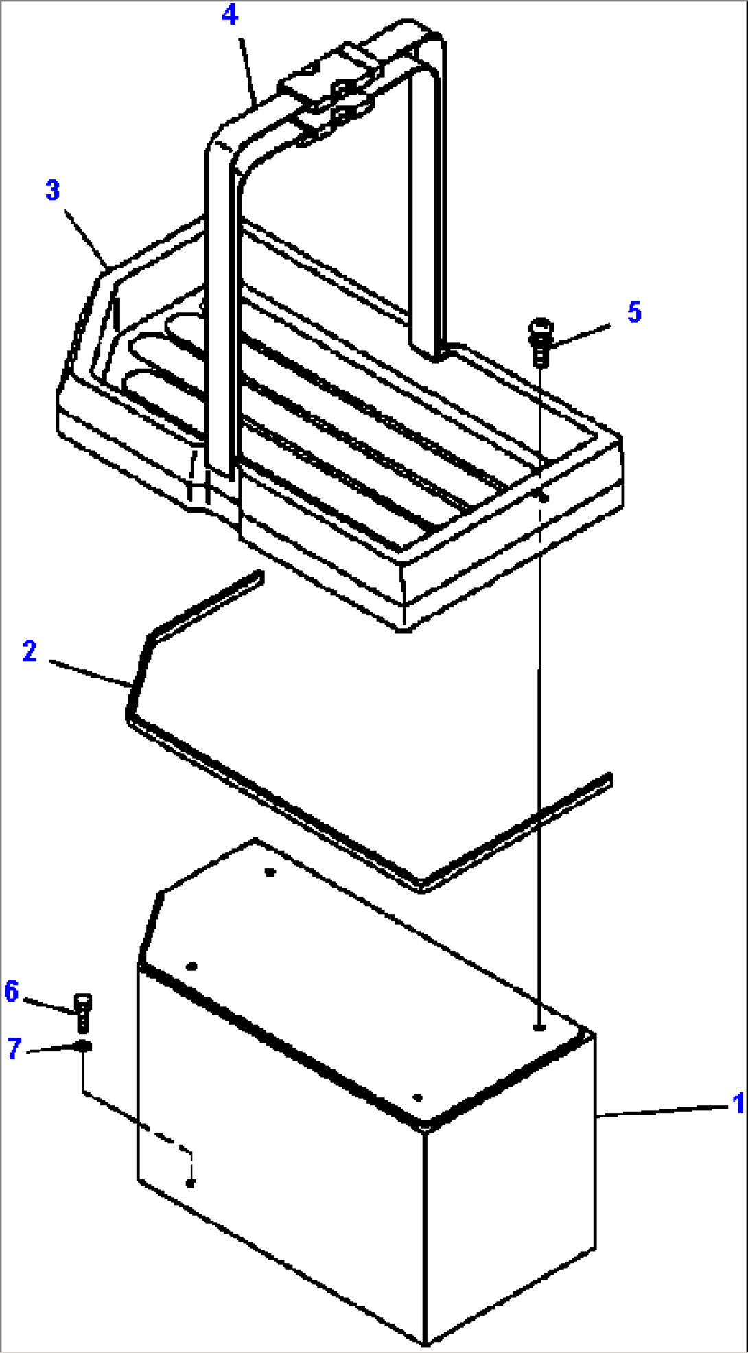 K0200-53B0 FLOOR REAR BOX
