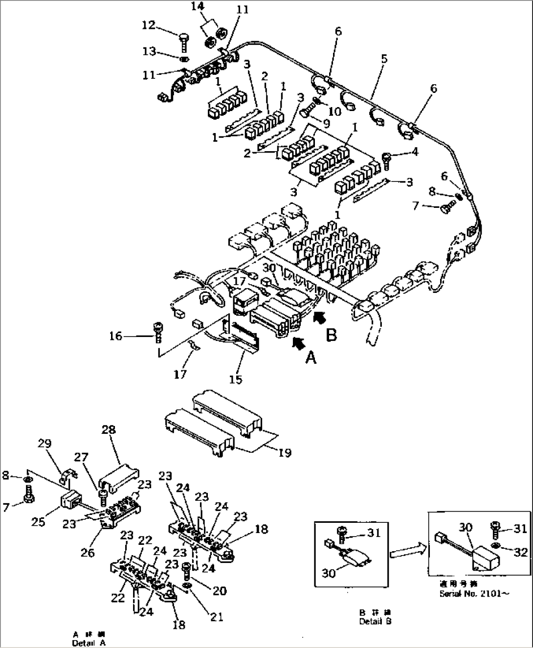 ELECTRICAL SYSTEM (FOR MONITOR PANEL) (2/5)(#2001-2268)
