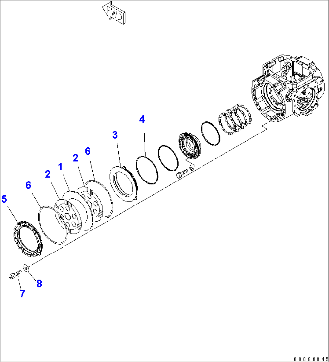 FRONT AXLE (BRAKE)(#75816-)