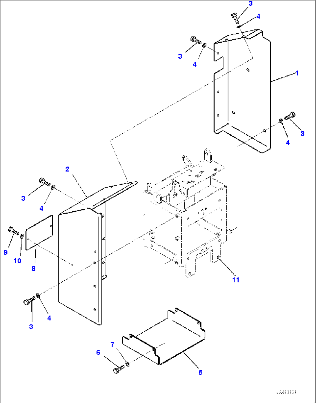 Brake Control, Cover (#90216-)
