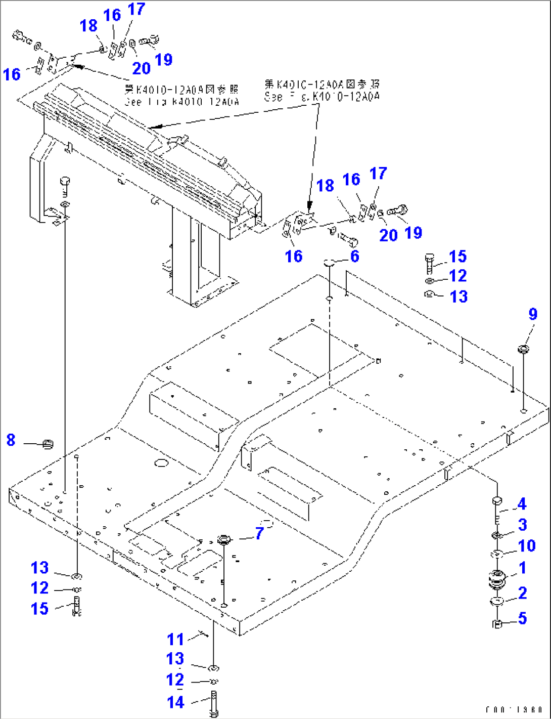 CAB FLOOR MOUNT(#4394-)