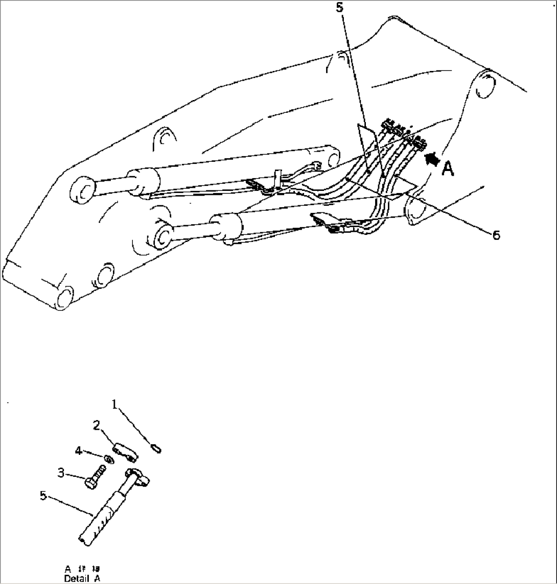 BOOM CYLINDER PIPING (FOR BOTTOM DUMP LOADER)
