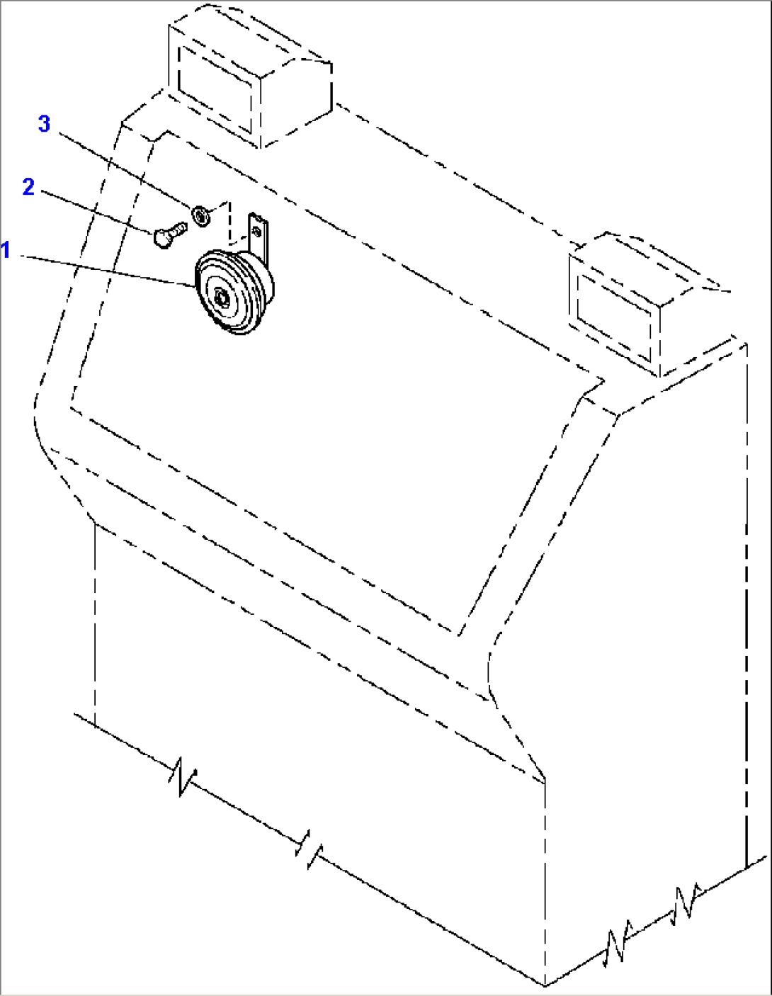 FIG. E0400-02A0 WARNING HORN