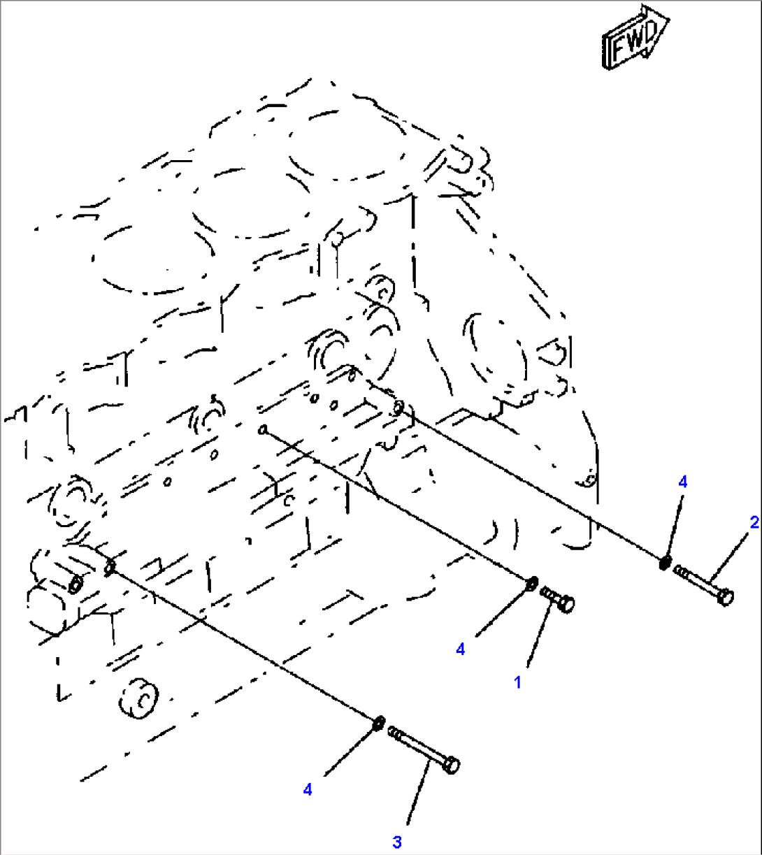 FIG. A3311-A3A7 OIL COOLER MOUNTING PARTS