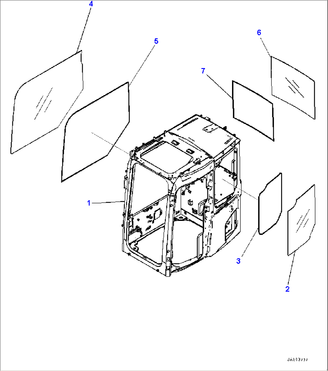 Cab, Cab Body and Window (#30001-)