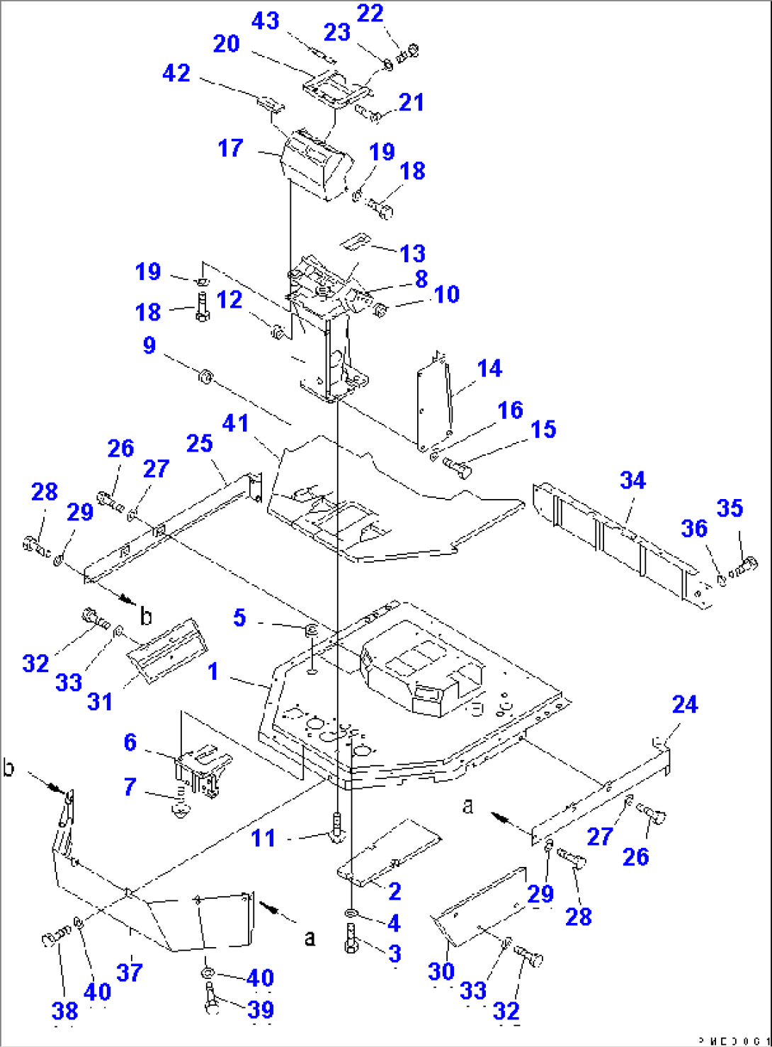FLOOR FRAME (FOR JOY STICK STEERING)