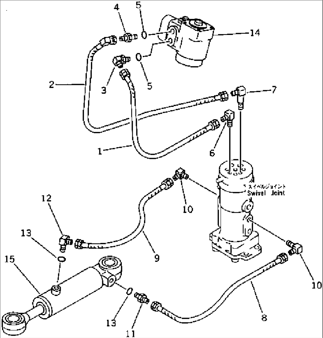 HYDRAULIC PIPING (STEERING LINE)(2/2)