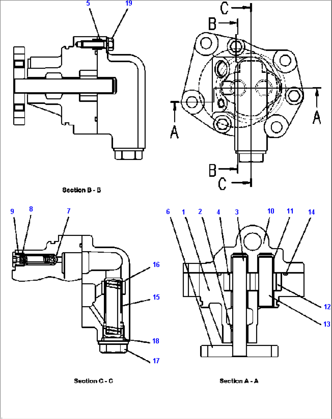 A1216-B8C1 EXHAUST GAS RECIRCULATION OIL PUMP ENGINE S/N 530008-532669
