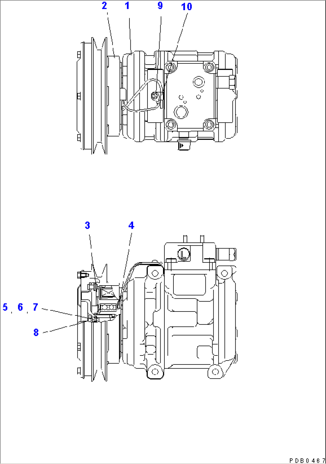 AIR CONDITIONER (AIR COMPRESSOR)(#K30055-)