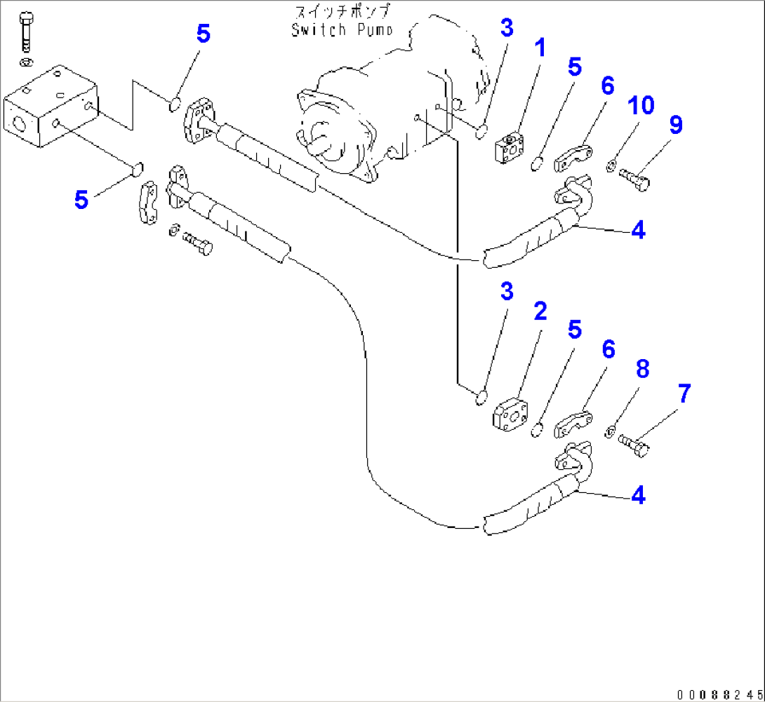 TORQUE CONVERTER AND TRANSMISSION (SWITCH PUMP LINE)(#60002-)