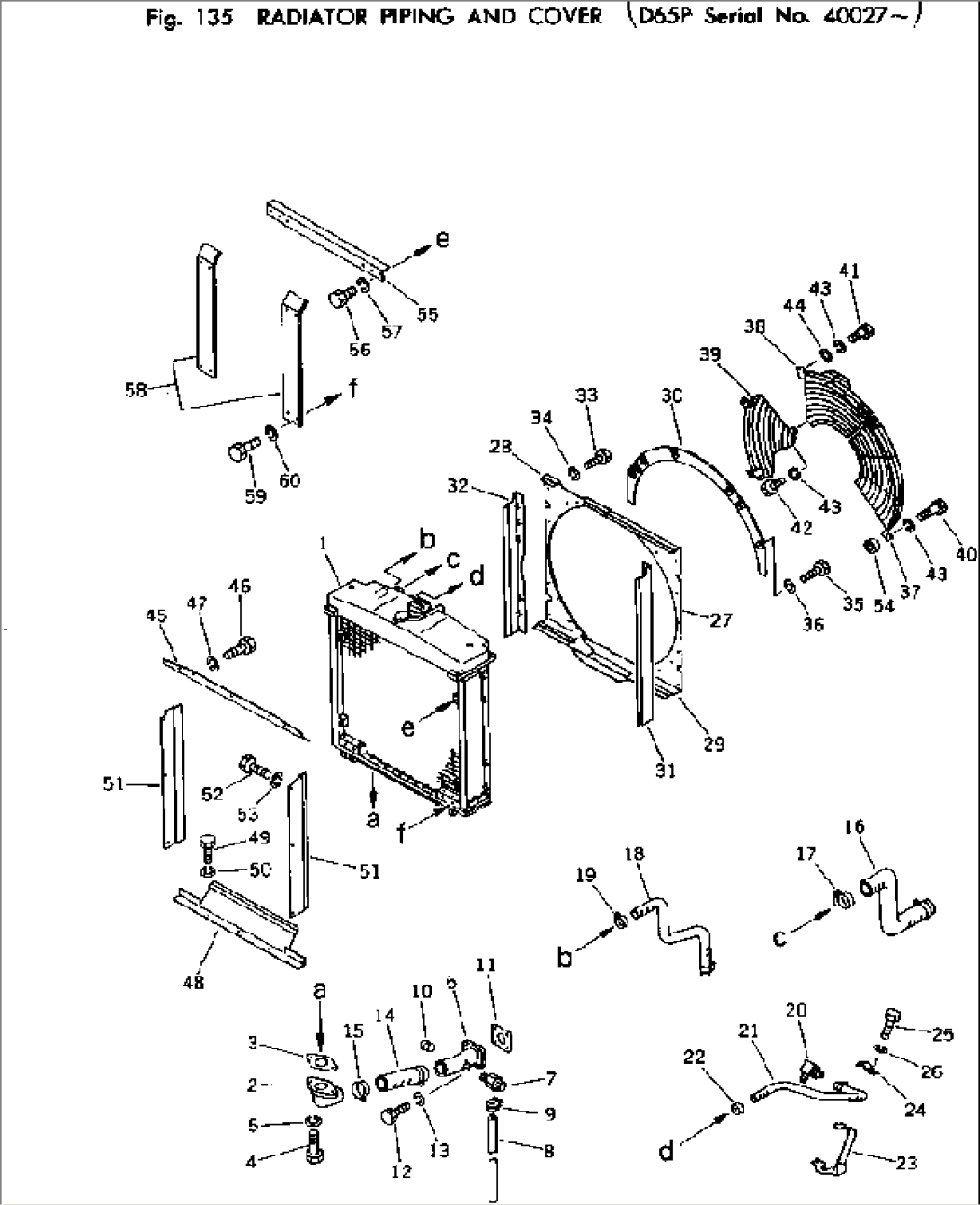 RADIATOR PIPING AND COVER(#40027-)